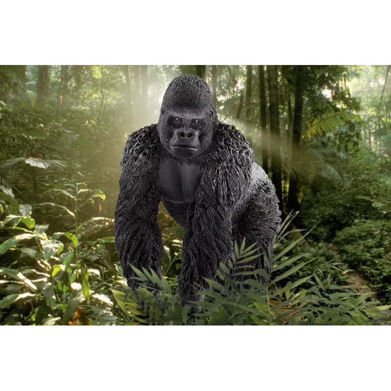 schleich WILD LIFE Gorilla, männlich, 3 Jahr(e), Dschungel, Wildtiere / Abenteuerspielzeug, Mehrfarbig, Kunststoff