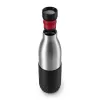 EMSA Bludrop Sleeve N3111100 Trinkflasche Täglicher Gebrauch 700 ml Edelstahl Schwarz, Edelstahl