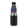 EMSA Bludrop Sleeve N3111100 Trinkflasche Täglicher Gebrauch 700 ml Edelstahl Schwarz, Edelstahl