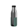 EMSA Bludrop Sleeve N3111100 Trinkflasche Täglicher Gebrauch 700 ml Edelstahl Schwarz, Edelstahl