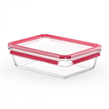 EMSA CLIP & CLOSE N10411 Rechteckige Box 2 L Transparent 1 Stück