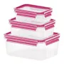 EMSA 515584 Frischhaltedose Rechteckige Dose Grün, Transparent 3 Stück(e)