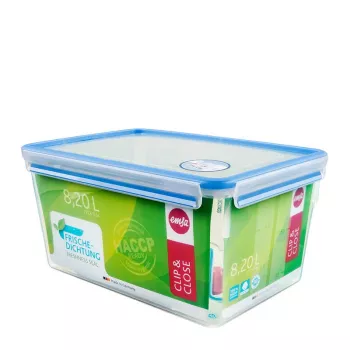 EMSA 508548 Lebensmittel-Aufbewahrungsbehälter Rechteckige Box Transparent 2 Stück