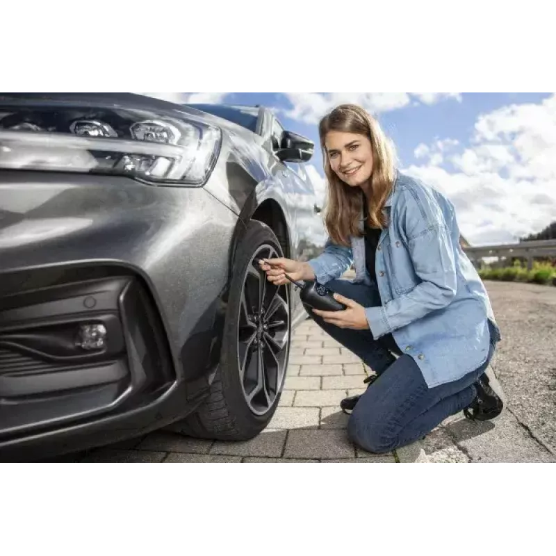Elektrische Luftpumpe Wiha 45255 10 Bar batteriebetrieben Schwarz