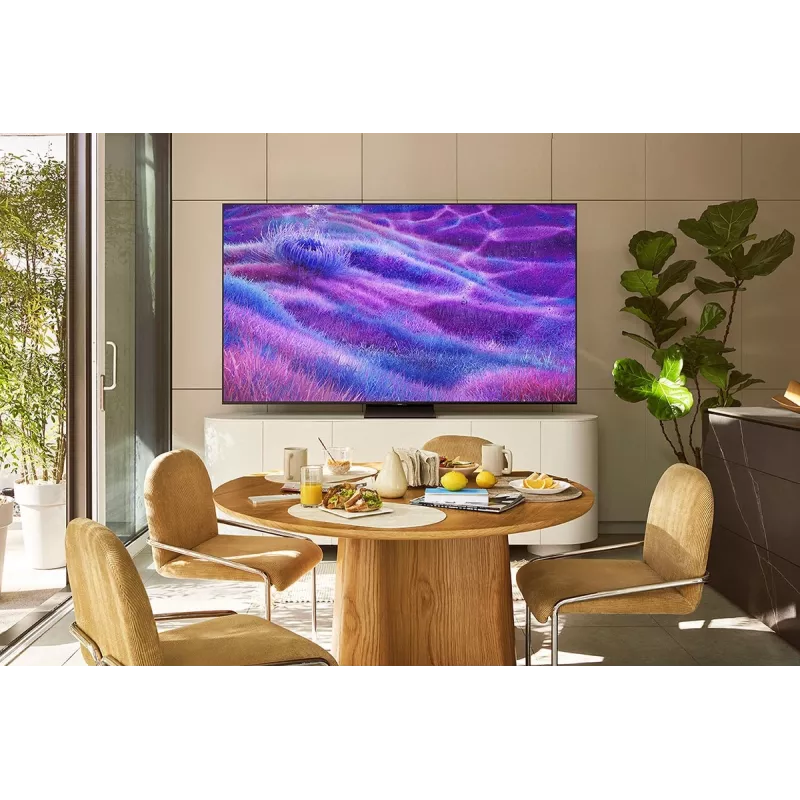 Smart TV Samsung GQ85QN80FAU 85 Zoll (2,16 m) QLED 4K Ultra HD, Motion Xcelerator, Wi‑Fi, DVB-T2/C/S2 — Carbon/Silber