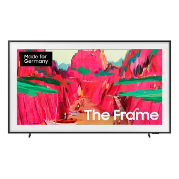 TV Samsung The Frame GQ75LS03FWU 75 Zoll (190,5 cm) Neo QLED 4K UHD Smart TV, Tizen, Wi‑Fi, Schwarz