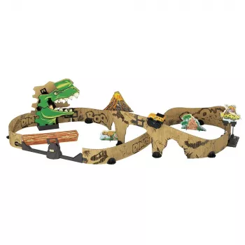 Spielzeug-Rennbahnset VTech Car-Board Racers Dino Adventure Set, Bahn