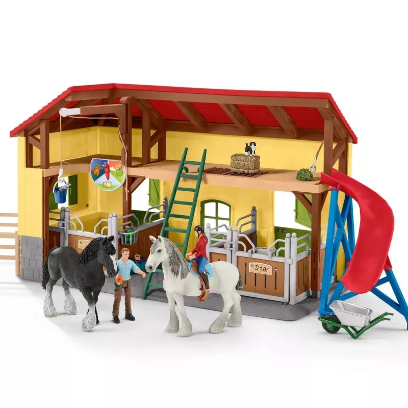 schleich FARM WORLD Pferdestall, Bauernhof, Bauernhoftiere / Bauernhofspielzeug, 3 Jahr(e), Mehrfarbig, Kunststoff