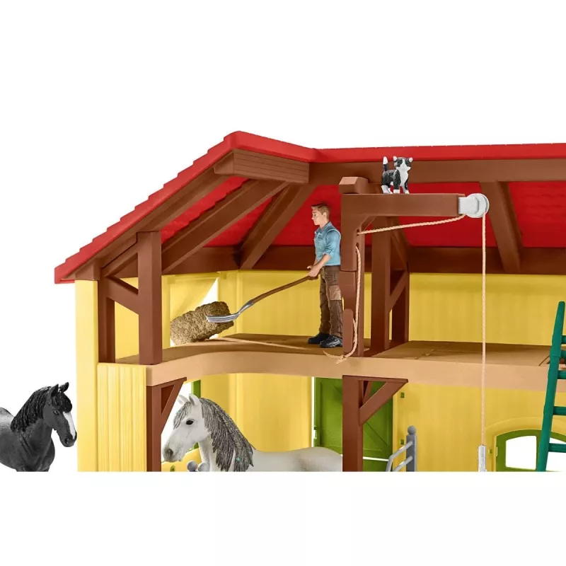schleich FARM WORLD Pferdestall, Bauernhof, Bauernhoftiere / Bauernhofspielzeug, 3 Jahr(e), Mehrfarbig, Kunststoff