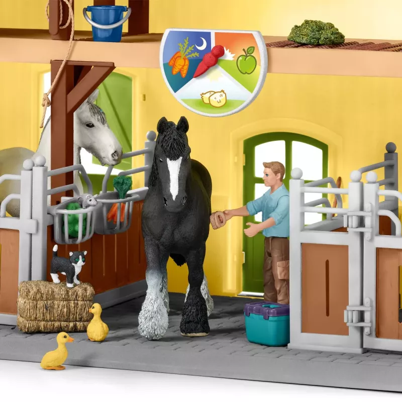 schleich FARM WORLD Pferdestall, Bauernhof, Bauernhoftiere / Bauernhofspielzeug, 3 Jahr(e), Mehrfarbig, Kunststoff
