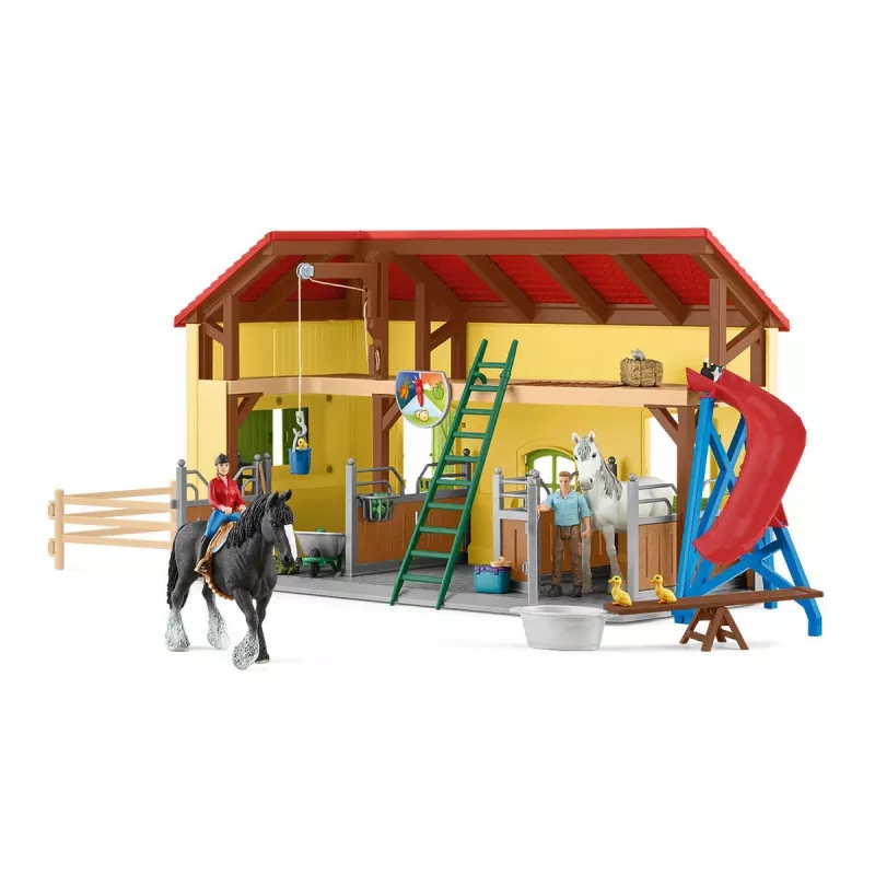 schleich FARM WORLD Pferdestall, Bauernhof, Bauernhoftiere / Bauernhofspielzeug, 3 Jahr(e), Mehrfarbig, Kunststoff