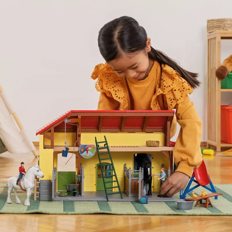schleich FARM WORLD Pferdestall, Bauernhof, Bauernhoftiere / Bauernhofspielzeug, 3 Jahr(e), Mehrfarbig, Kunststoff