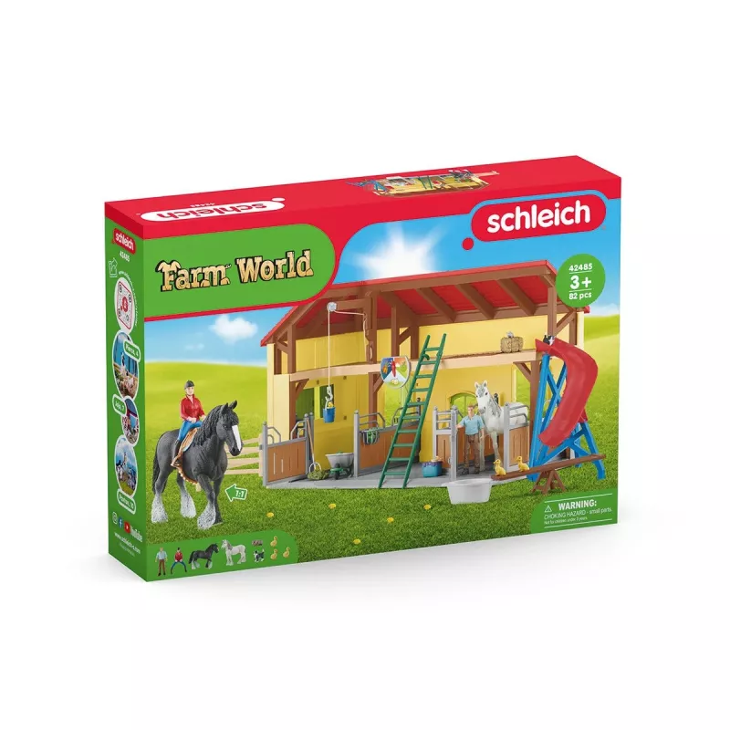 schleich FARM WORLD Pferdestall, Bauernhof, Bauernhoftiere / Bauernhofspielzeug, 3 Jahr(e), Mehrfarbig, Kunststoff