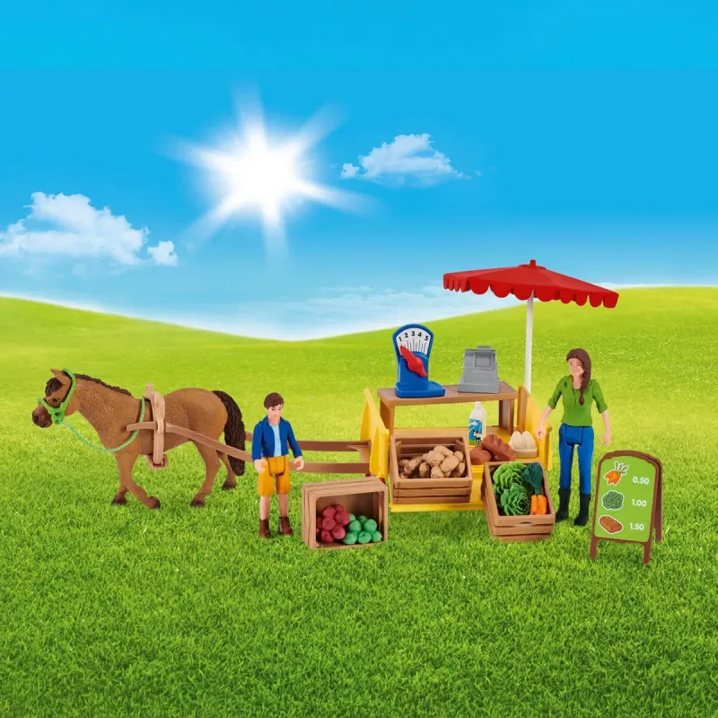 Mobiler Farmstand Schleich Farm Life Sunny Day 42528