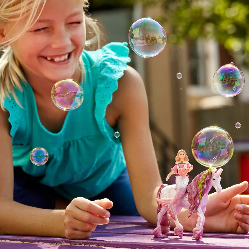 Toy Schleich BAYALA Meerjungfrau Feya auf Unterwasser-Einhorn