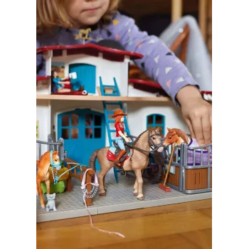 schleich HORSE CLUB Reitzentrum am See, Bauernhof, Pferdestall, Pferde, 5 Jahr(e), Mehrfarbig, Kunststoff