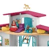schleich HORSE CLUB Reitzentrum am See, Bauernhof, Pferdestall, Pferde, 5 Jahr(e), Mehrfarbig, Kunststoff