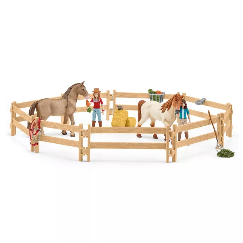 schleich HORSE CLUB Reitzentrum am See, Bauernhof, Pferdestall, Pferde, 5 Jahr(e), Mehrfarbig, Kunststoff