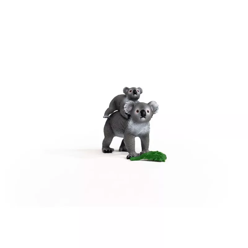 Schleich WILD LIFE Koala-Mutter mit Baby 42566 Grüngrau