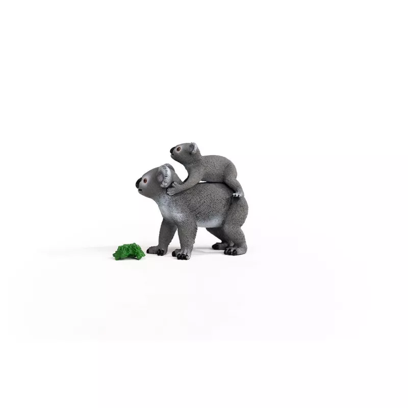 Schleich WILD LIFE Koala-Mutter mit Baby 42566 Grüngrau