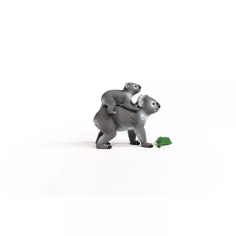 Schleich WILD LIFE Koala-Mutter mit Baby 42566 Grüngrau