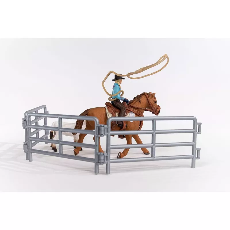 schleich Cowgirl Team Roping Fun, 3 Jahr(e), Mehrfarbig