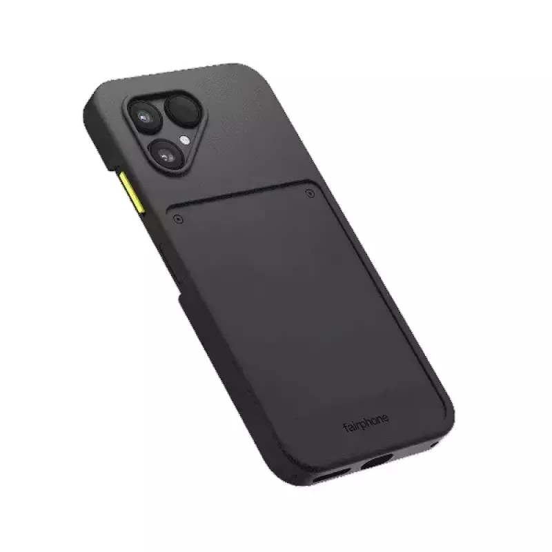 Handyhülle Fairphone Schutzcase v1 für Fairphone (Gen. 6) — Hülle, passend für 16 cm (6,3 Zoll) Bildschirm, Schwarz
