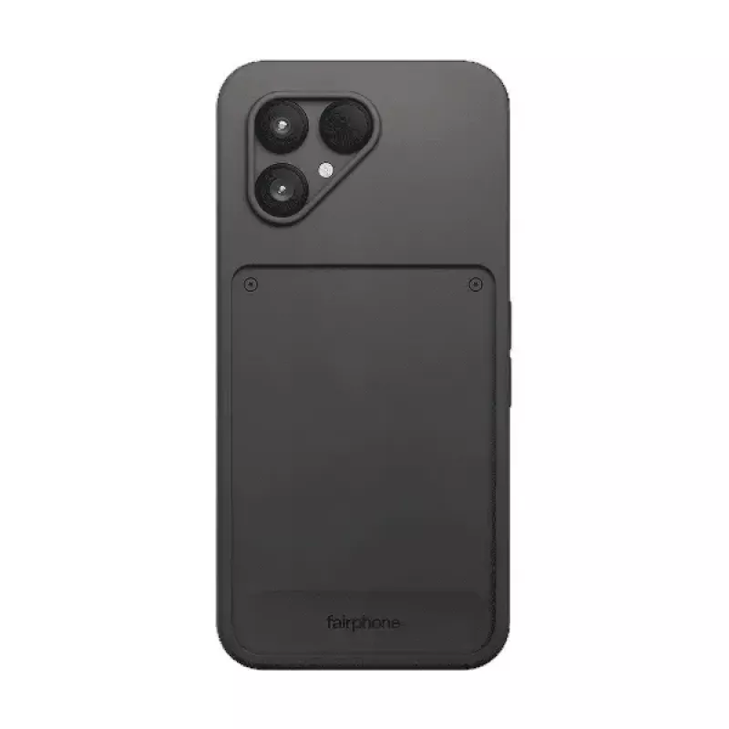Handyhülle Fairphone Schutzcase v1 für Fairphone (Gen. 6) — Hülle, passend für 16 cm (6,3 Zoll) Bildschirm, Schwarz