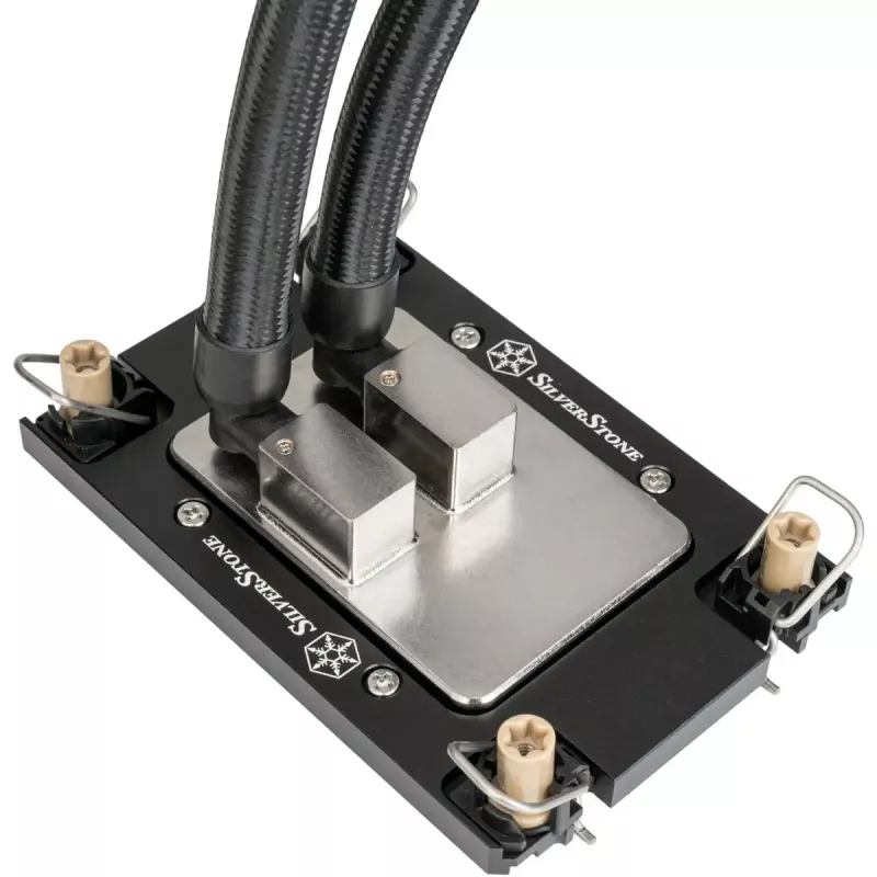 CPU-Kühler-Sockel-Montageset SILVERSTONE XAC-MK-4710 — Halterung für Intel LGA4677 / LGA4710, schwarz, für XE360PDD / XE360-Serie
