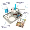 Melissa & Doug Simmer & Stir Stovetop Play Set mit Water WOW Color Reveal Spielzeug-Essen, Vorschulspielzeug ab 3 Jahren