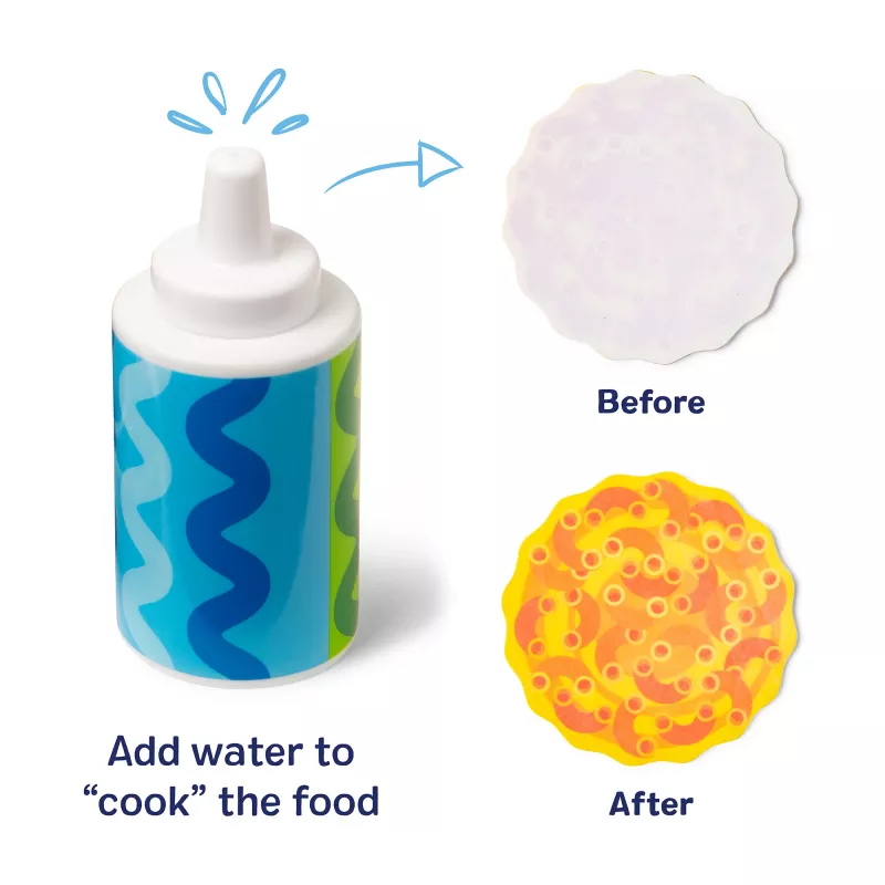 Melissa & Doug Simmer & Stir Stovetop Play Set mit Water WOW Color Reveal Spielzeug-Essen, Vorschulspielzeug ab 3 Jahren