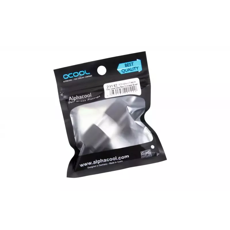 Computer-Kühlsystem Alphacool 29142 Acetal Acryl Schwarz Transparent 1/4 Zoll
