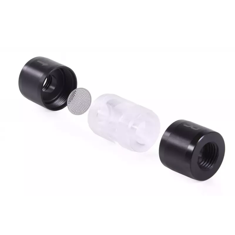 Computer-Kühlsystem Alphacool 29142 Acetal Acryl Schwarz Transparent 1/4 Zoll