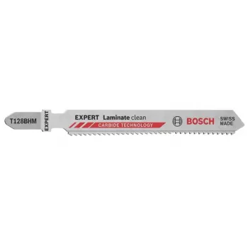Stichsägeblatt Bosch T128BHM Carbide 2 Stück für Laminat PVC