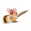 schleich BAYALA Fee im Flug auf Glam-Eule, 5 Jahr(e), Sonnenelfen, Einhörner & Feen, Mehrfarbig, Kunststoff