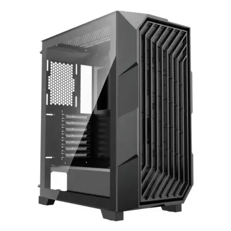 PC Midi Tower Gehäuse XILENCE Performance A+ BREEZE II — schwarz, gehärtetes Glas, unterstützt ATX/Micro‑ATX/Mini‑ITX, 3x140mm Front, 1x120mm Rückseite