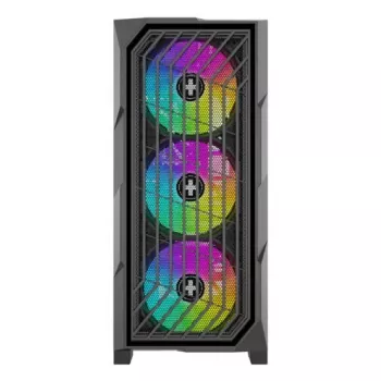 PC Midi Tower Gehäuse XILENCE Performance A+ BREEZE II — schwarz, gehärtetes Glas, unterstützt ATX/Micro‑ATX/Mini‑ITX, 3x140mm Front, 1x120mm Rückseite