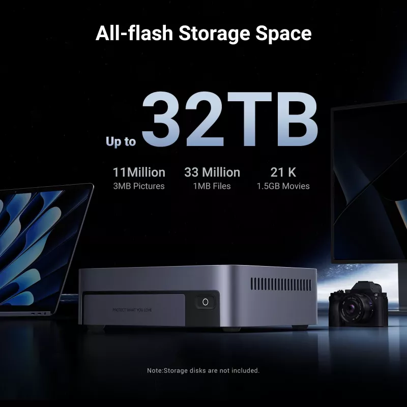 Ugreen DXP480T Plus NAS Desktop Intel® Core™ i5 8 GB DDR5 Grau