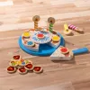 Melissa & Doug Geburtstagsparty-Kuchen – Holzspielzeug-Lebensmittel mit Mischanpassungs-Dekorationen und 7 Kerzen