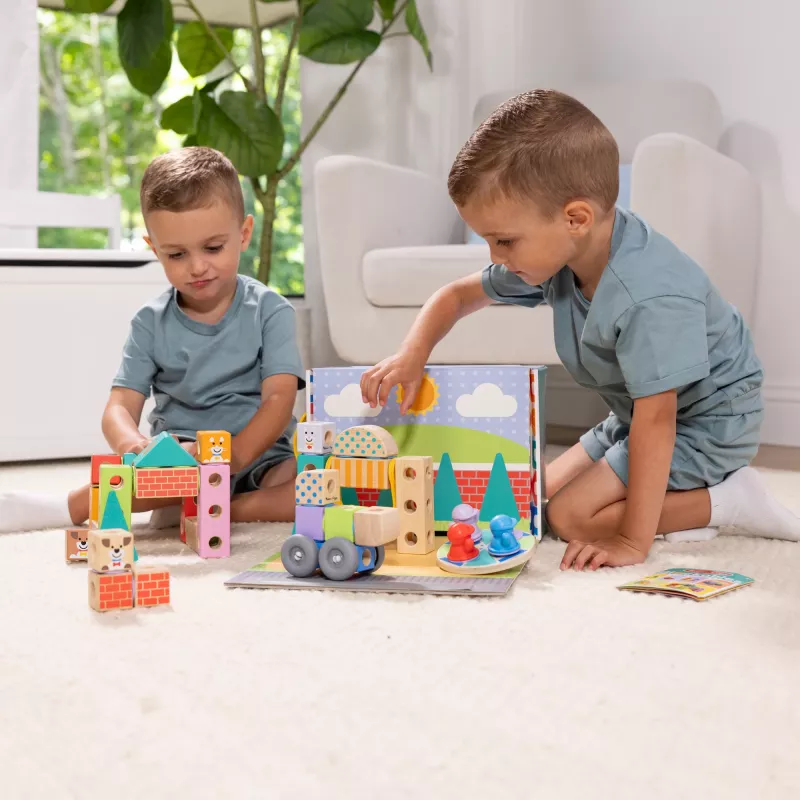 Melissa & Doug MDT BBN Blockables Town Pyst GML, 2 Jahr(e), 73 Stk., Kunststoff, Holz