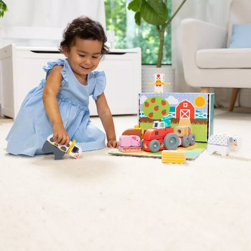 Melissa & Doug MDT BBN Blockables Farm GML, 2 Jahr(e), 56 Stück(e), Kunststoff, Holz