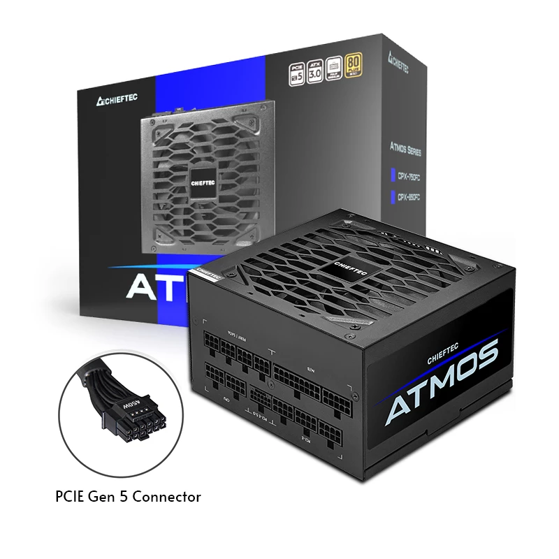 Chieftec Atmos Netzteil 850 W 20+4-Pin ATX ATX Schwarz