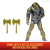 Actionfigur Superman Hammer of Boravia 6 Zoll, Filmstil, enthält 2 Zubehörteile, Gold/Grau