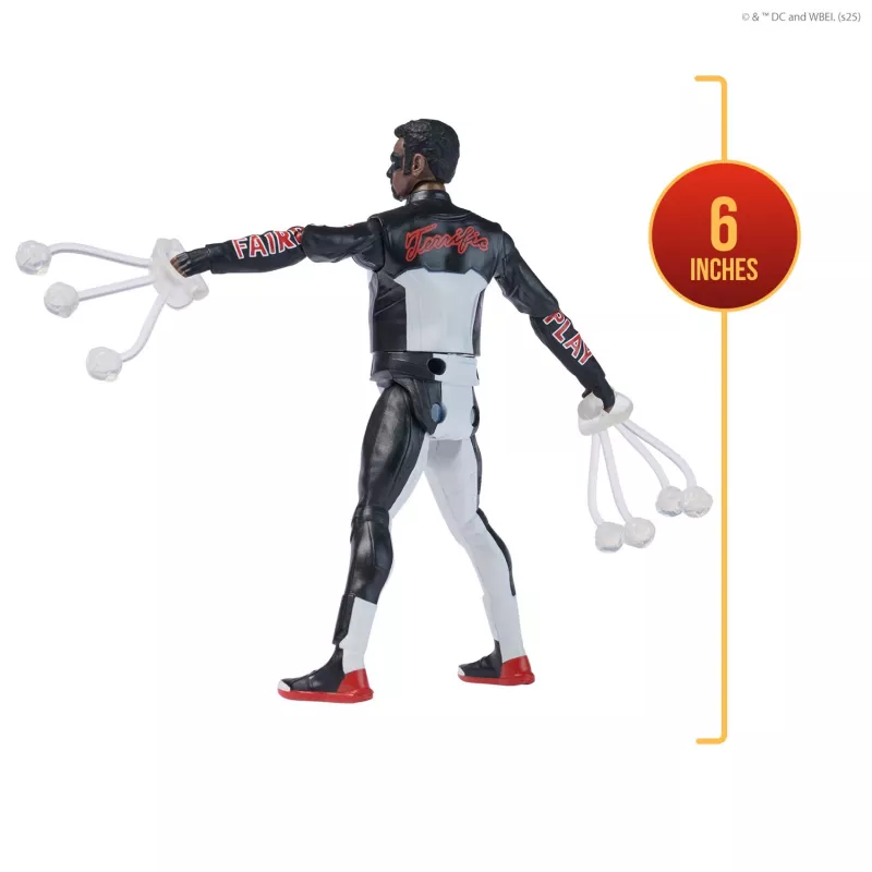 DC Comics, SUPERMAN, Mr. Terrific, Epic Strike Actionfigur, 15 cm groß, authentisches Film-Design, enthält 2 Zubehörteile, Spielzeug für Jungen und Mädchen ab 4 Jahren