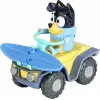 Moose Toys Bluey S9 Figur & Fahrzeug-Set Strand-Quad mit Bandit