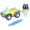 Moose Toys Bluey S9 Figur & Fahrzeug-Set Strand-Quad mit Bandit