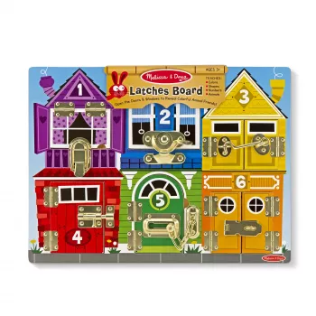 Melissa & Doug MDT MSK Latches Board Display GML, 3 yr(s), Holz, Mehrfarbig