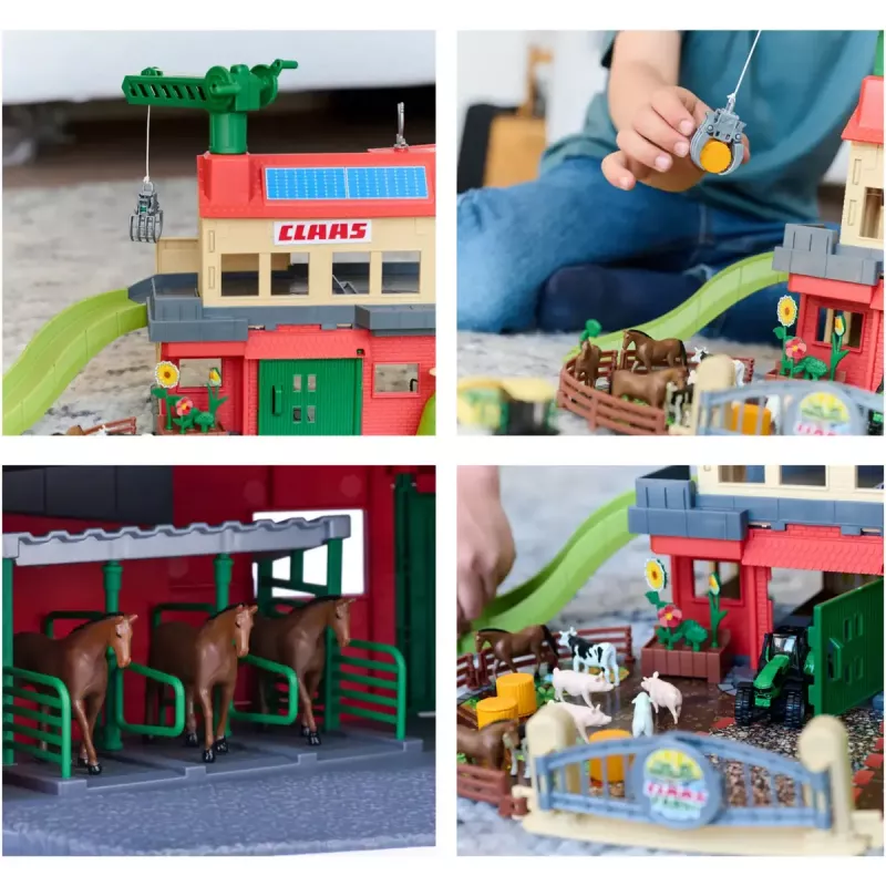 Playset Simba‑Dickie Majorette CLAAS Farm Playset — Spielgebäude, Bauernhof-Themenset