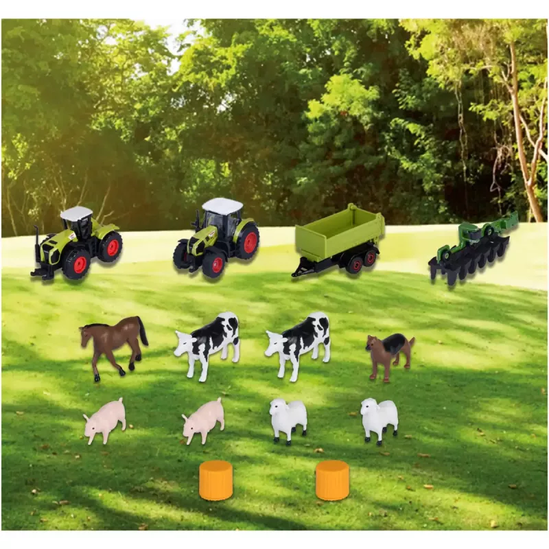 Playset Simba‑Dickie Majorette CLAAS Farm Playset — Spielgebäude, Bauernhof-Themenset