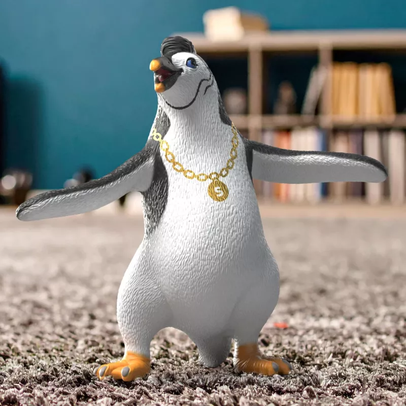 schleich Juri der Pinguin mit Halskette, 3 Jahr(e), Mehrfarbig, Kunststoff